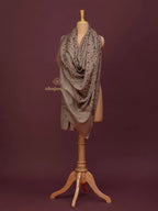 Elegant Cashmina Shawl with Jaal Pattern in Beige