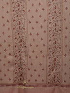 Elegant Cashmina Shawl with Jaal Pattern in Beige