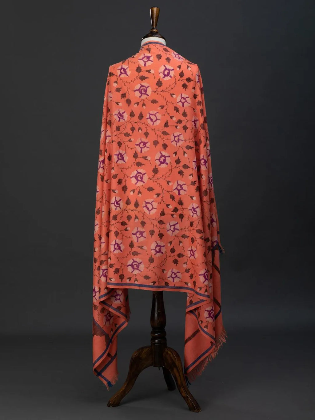 Classic Handloom Pashmina Shawl in Brown