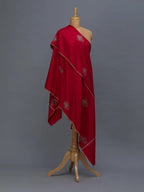 Classic Handloom Pashmina Shawl in Red
