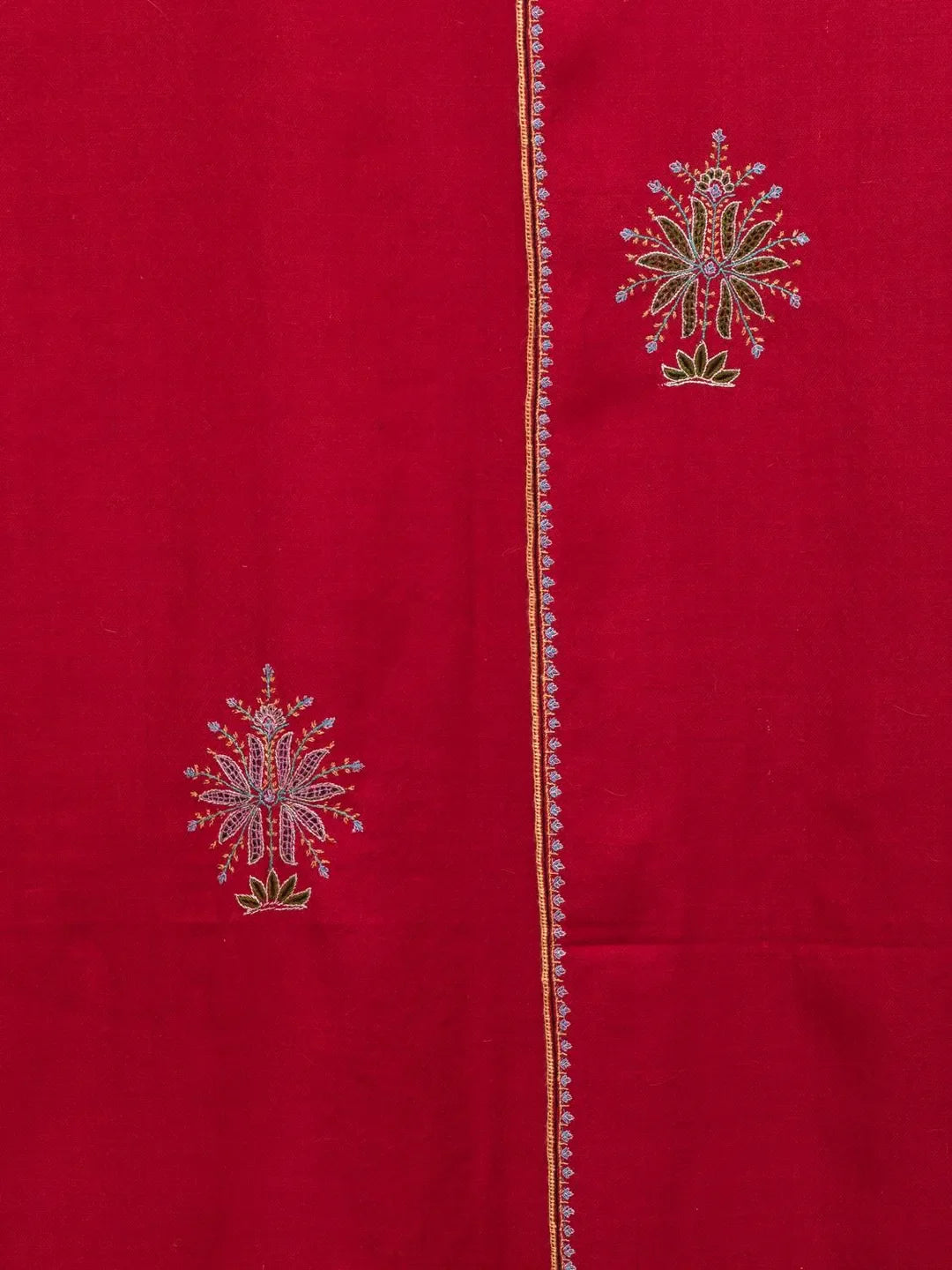 Classic Handloom Pashmina Shawl in Red