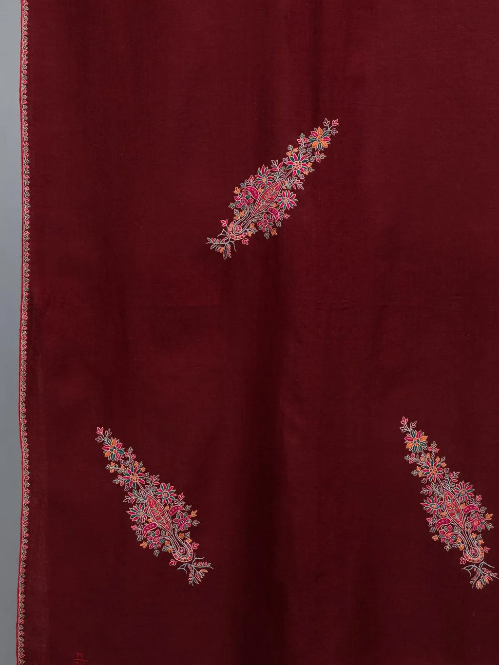 Elegant Handloom Pashmina Shawl in Brown