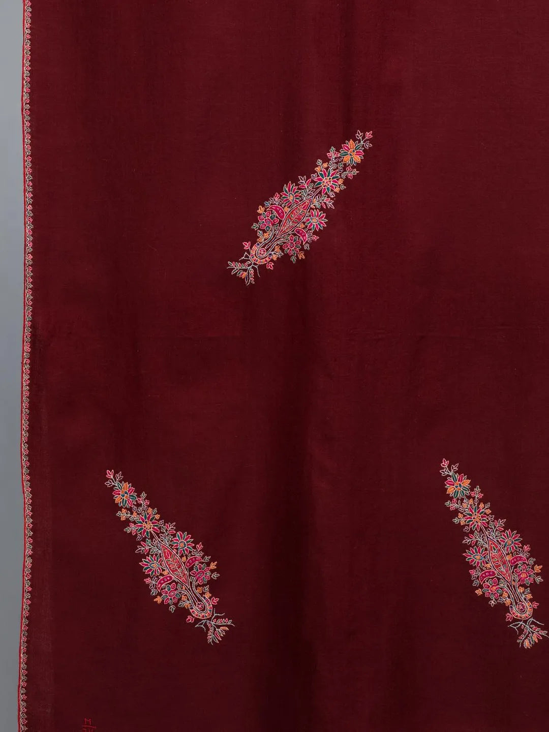 Elegant Handloom Pashmina Shawl in Brown