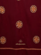 Classic Cashmina Shawl with Booti Pattern in Maroon