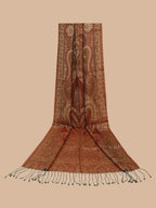 Casual Scarf with Scarf Pattern in Brown (Multi)