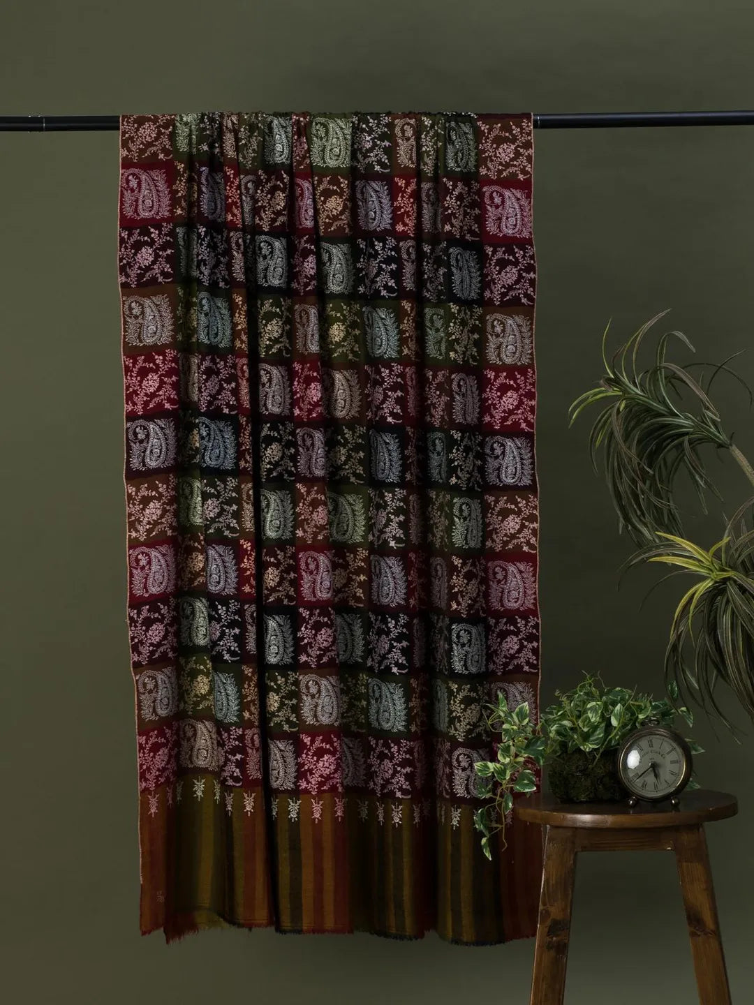 Classic Kaani Handloom Pashmina Shawl in Multi