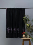 Classic Handloom Pashmina Shawl in Black