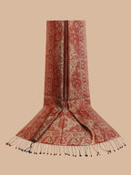 Casual Scarf with Scarf Pattern in Red