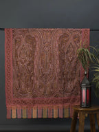 Classic Handloom Pashmina Shawl Jama Embroidery in Multi