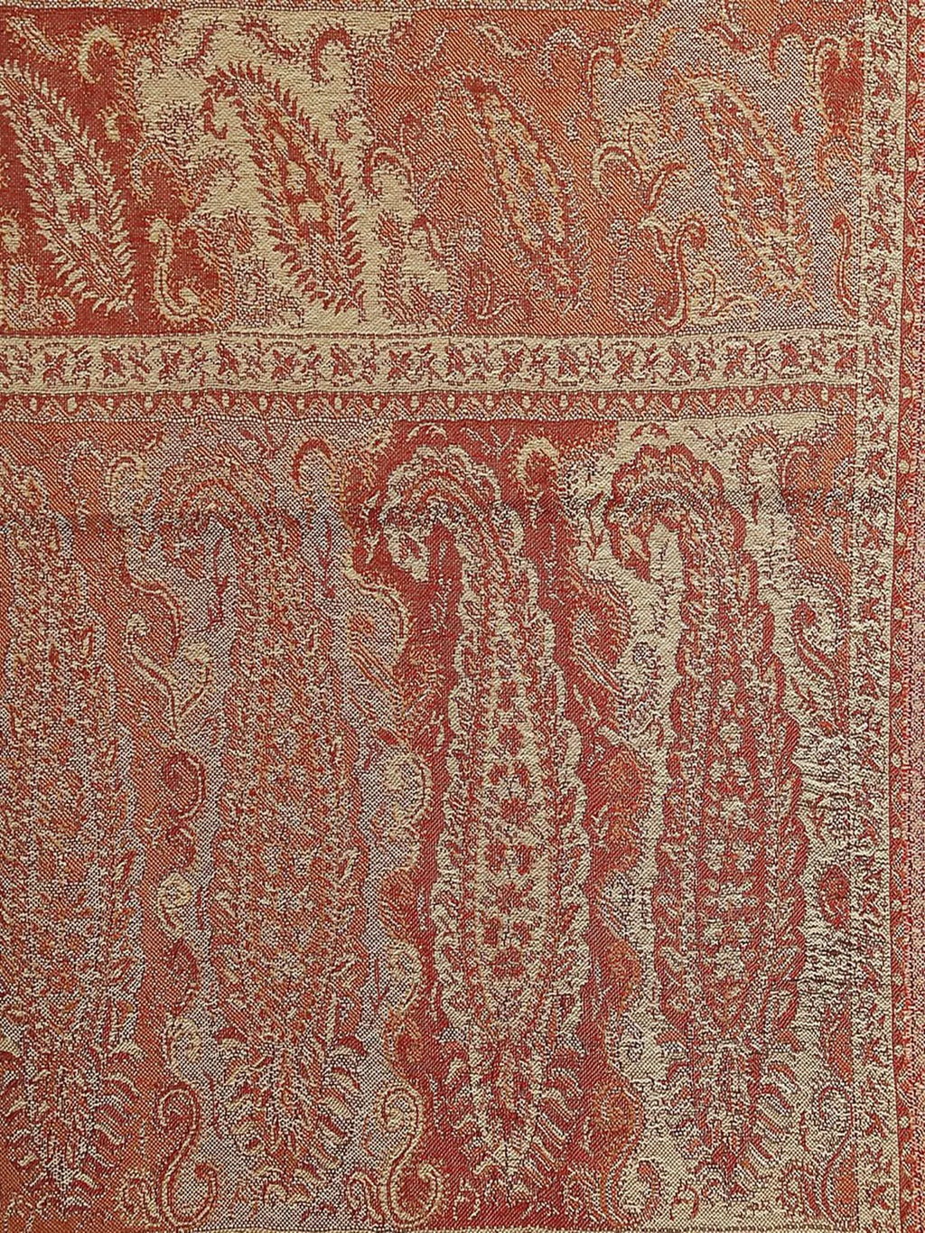 Casual Scarf with Scarf Pattern in Maroon & Beige