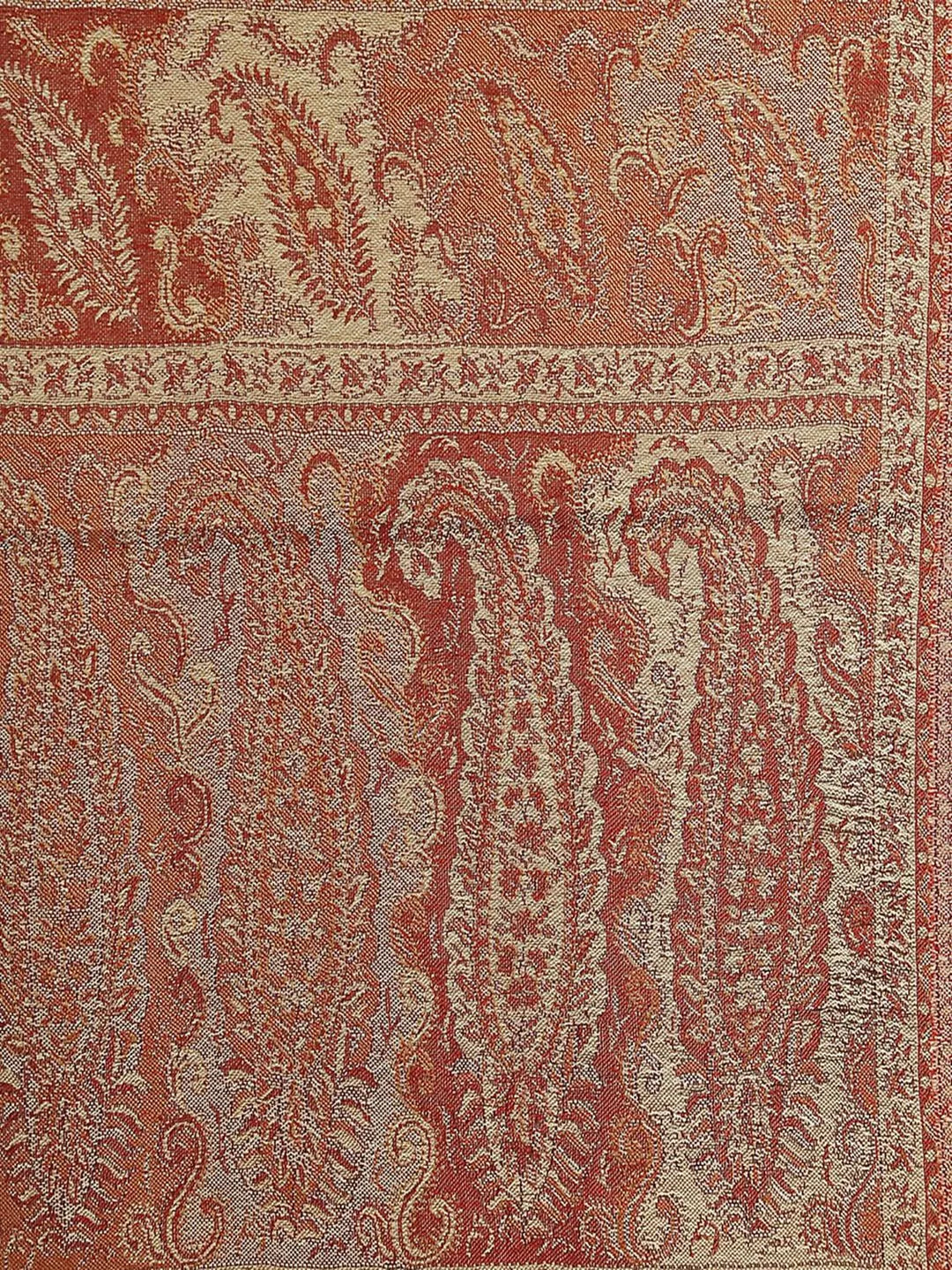 Casual Scarf with Scarf Pattern in Maroon & Beige