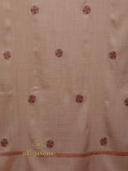 Classic Cashmina Shawl with Booti Pattern in Beige
