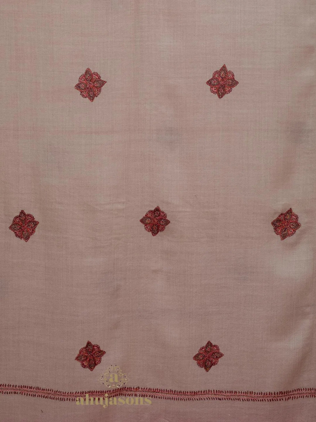 Classic Cashmina Shawl with Booti Pattern in Grey