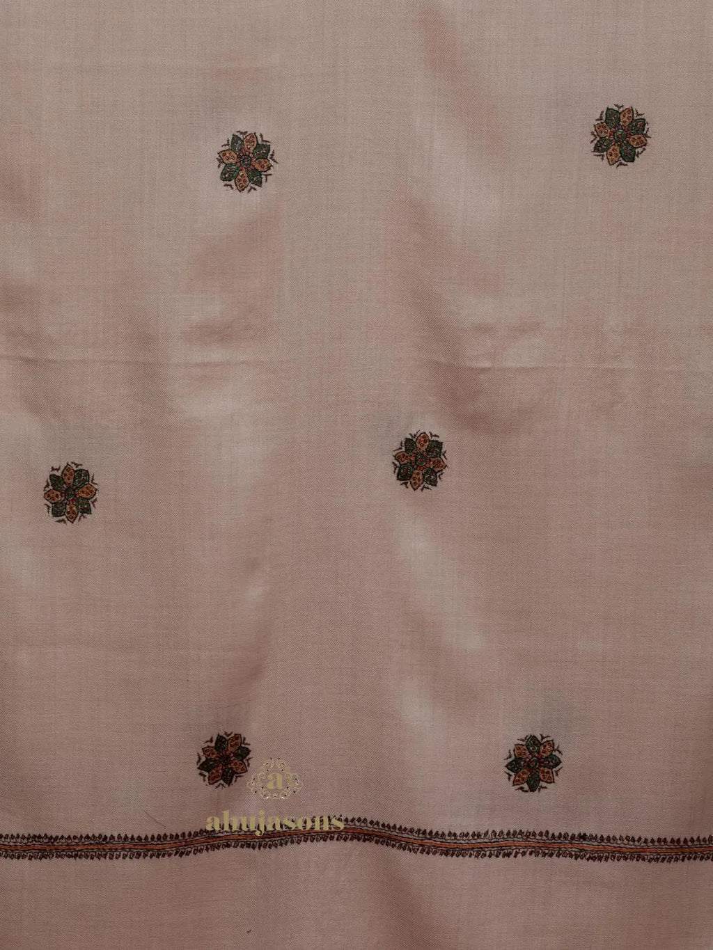 Classic Cashmina Shawl with Booti Pattern in Grey