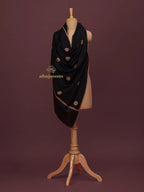 Classic Cashmina Shawl with Booti Pattern in Black
