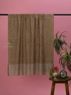 Elegant Handloom Pashmina Shawl Jama Embroidery in Beige