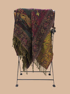 Artisanal Throws Decorative Weave with Jacquard Jamawaar Pattern in Multi Colour