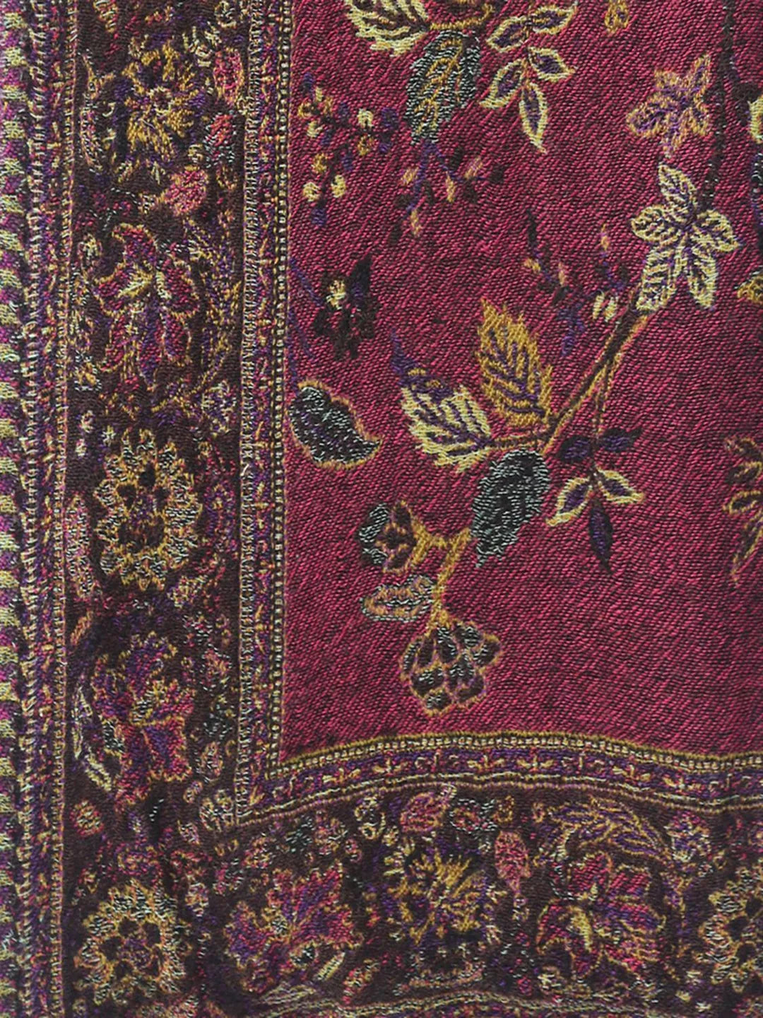 Artisanal Throws Decorative Weave with Jacquard Jamawaar Pattern in Multi Colour