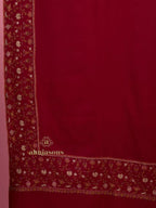 Classic Cashmina Shawl with Daur Pattern in Maroon