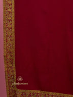 Elegant Cashmina Shawl with Daur Pattern in Maroon