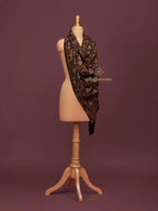 Classic Cashmina Shawl with Jama Pattern in Maroon