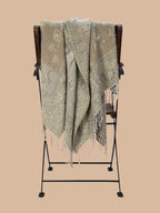 Artisanal Throws Decorative Weave with Reversible Throw Pattern in Beige