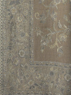 Artisanal Throws Decorative Weave with Reversible Throw Pattern in Beige