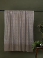 Elegant Handloom Pashmina Shawl Jama Embroidery in Beige