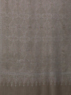 Elegant Handloom Pashmina Shawl Jama Embroidery in Beige