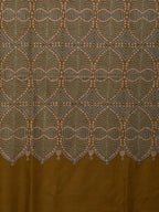 Classic Handloom Pashmina Shawl Jama Embroidery in Yellow