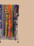 Decorative Throws Decorative Weave with Jacquard Jamawaar Pattern in Multi Colour