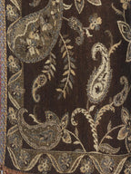 Decorative Throws Decorative Weave with Reversible Throw Pattern in Dark Brown