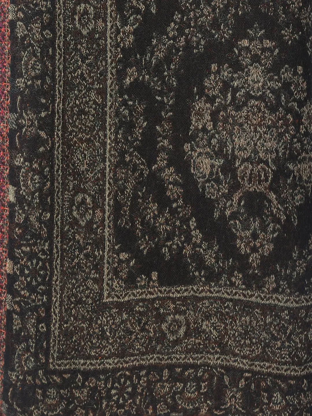 Artisanal Throws Decorative Weave with Reversible Throw Pattern in Black