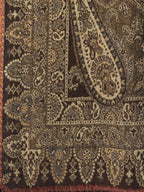 Artisanal Throws Decorative Weave with Reversible Throw Pattern in Brown