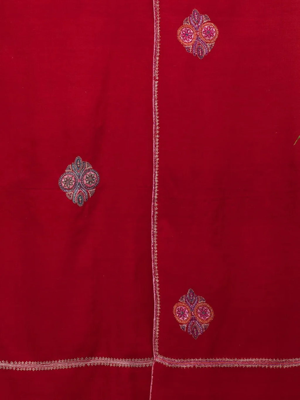 Classic Handloom Pashmina Shawl in Red