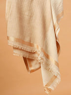 Chic Stole Wool Blend with Dobby Pattern in Multi