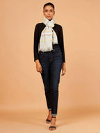 Elegant Stole with Dobby Pattern in Multi