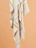 Elegant Stole with Dobby Pattern in Multi