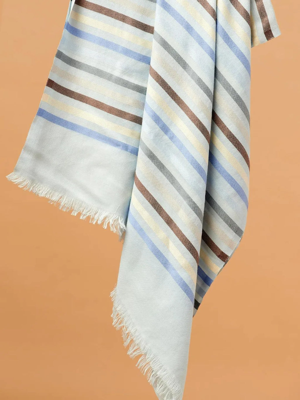 Elegant Stole with Dobby Pattern in Multi