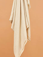 Classic Shawl Wool Blend with Gents Golden Border in Ivory