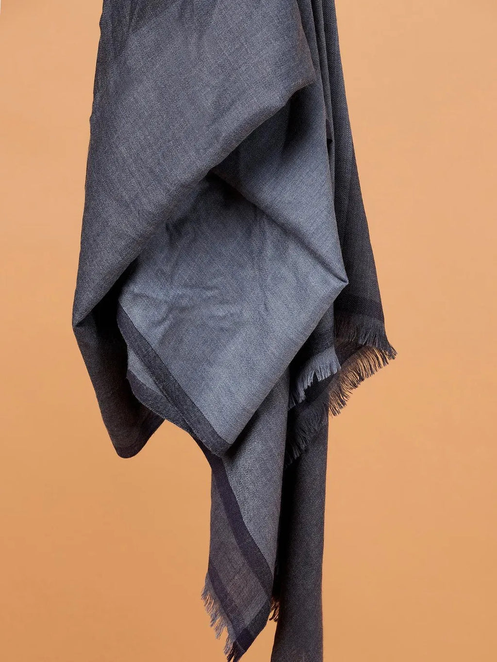 Classic Shawl Wool Blend with Gents Kaani Pattern in Multi