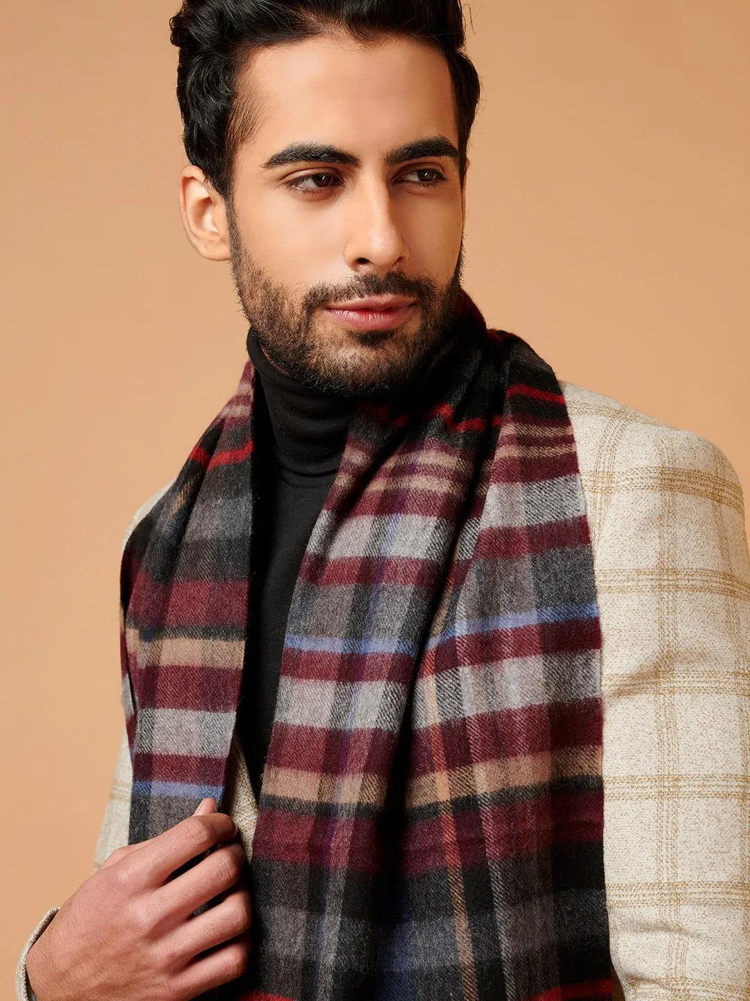 Classic Muffler with Dobby Pattern in Multi