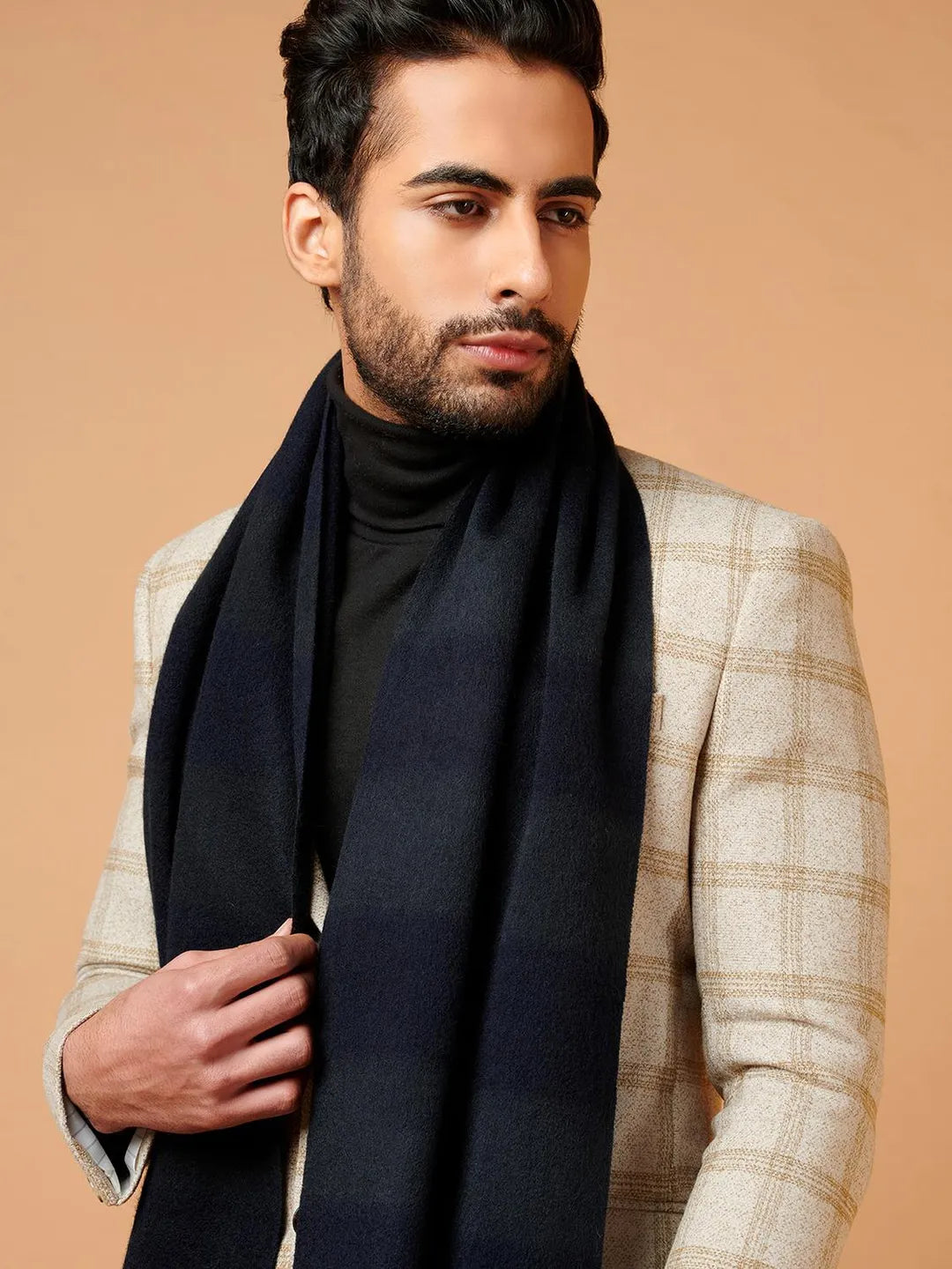 Classic Muffler with Dobby Pattern in Multi