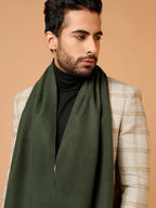 Classic Muffler with Dobby Pattern in Green
