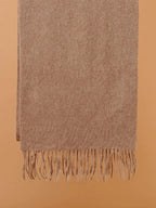 Classic Muffler with Solid in Beige