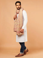 Classic Shawl Wool Blend with Kaani Pattern in Multi