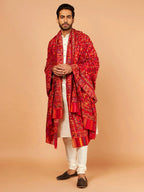 Classic Shawl Wool Blend with Kaani Pattern in Multi