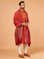 Elegant Shawl Wool Blend with Kaani Pattern in Multi