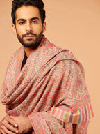Classic Shawl Wool Blend with Kaani Pattern in Multi