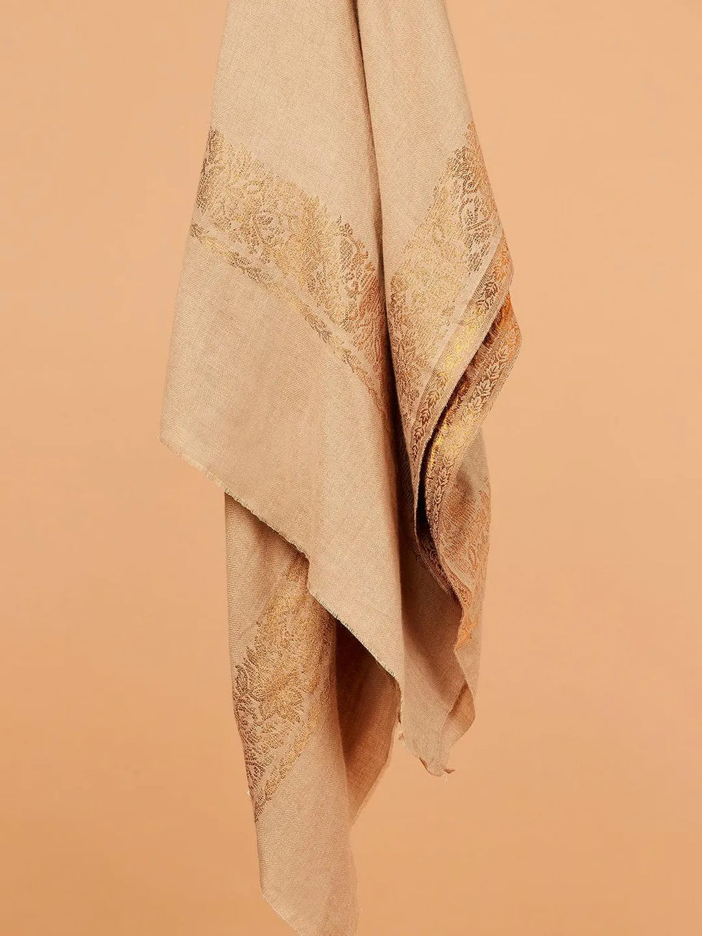 Classic Shawl Wool Blend with Kaani Pattern in Multi